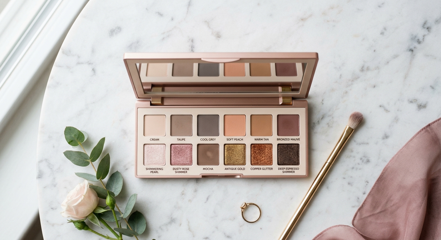 24-Shade Nude Eyeshadow Palette — Cool Nudes
