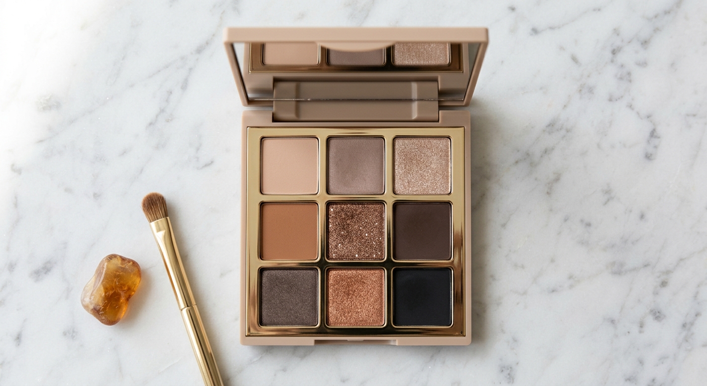 24-Shade Nude Eyeshadow Palette — Smoky Bronze