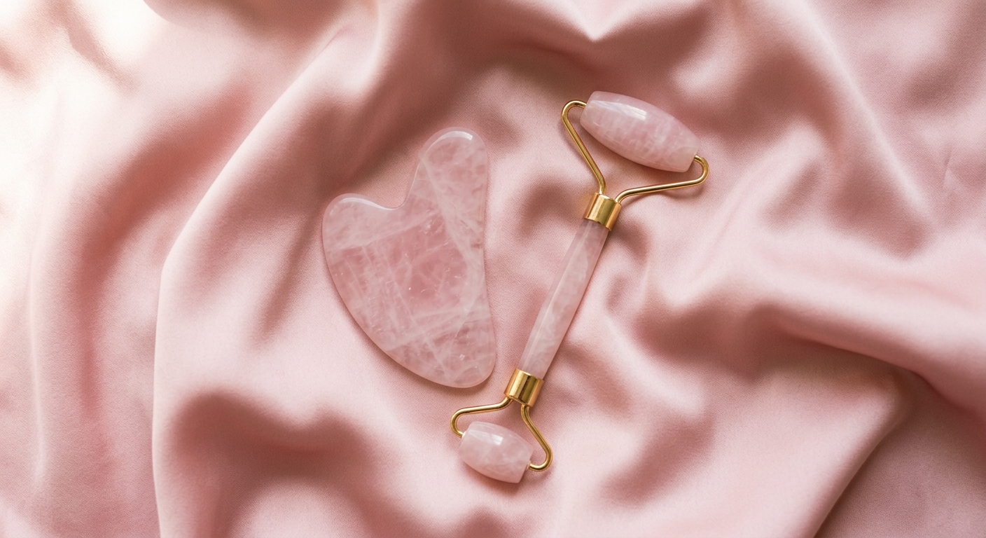 Rose Quartz Gua Sha Set — Amethyst
