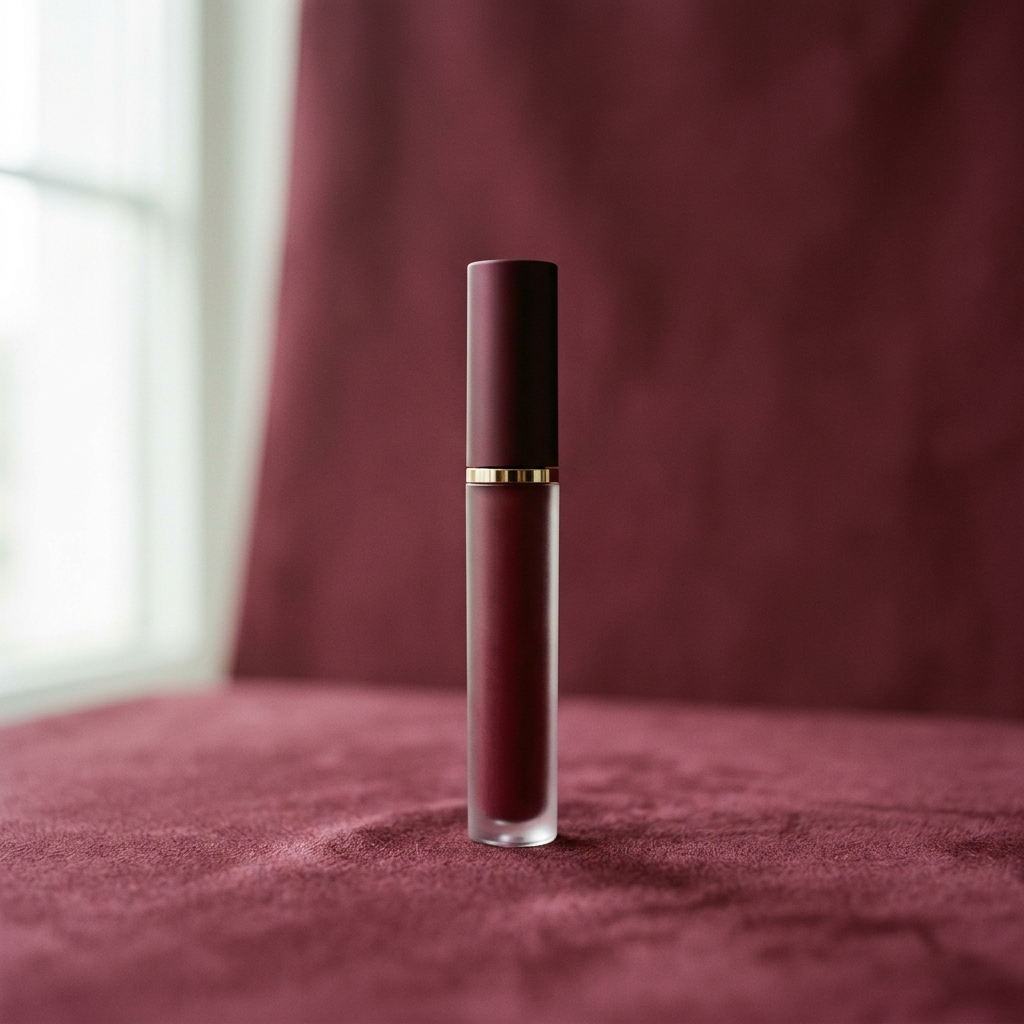 Velvet Matte Liquid Lipstick — Deep Wine